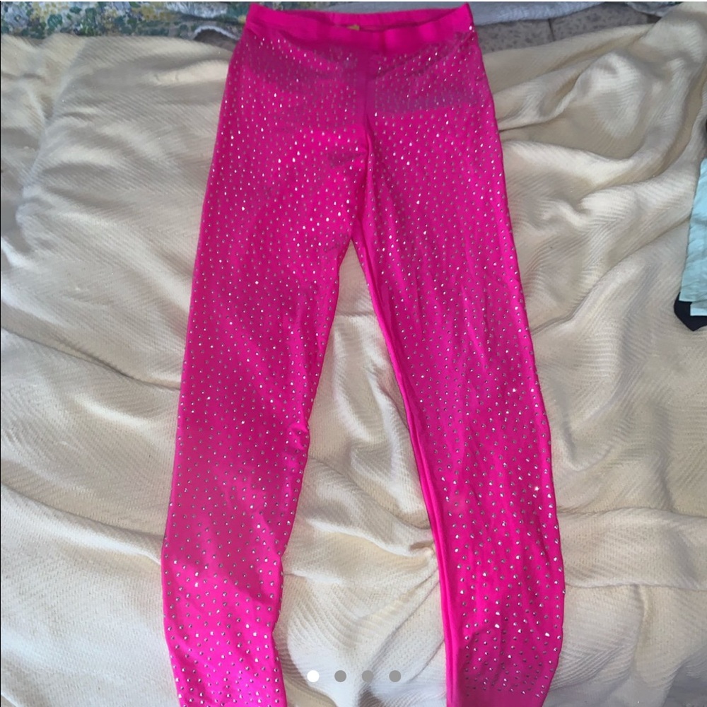 sparkly & super fun pink leggings!!!